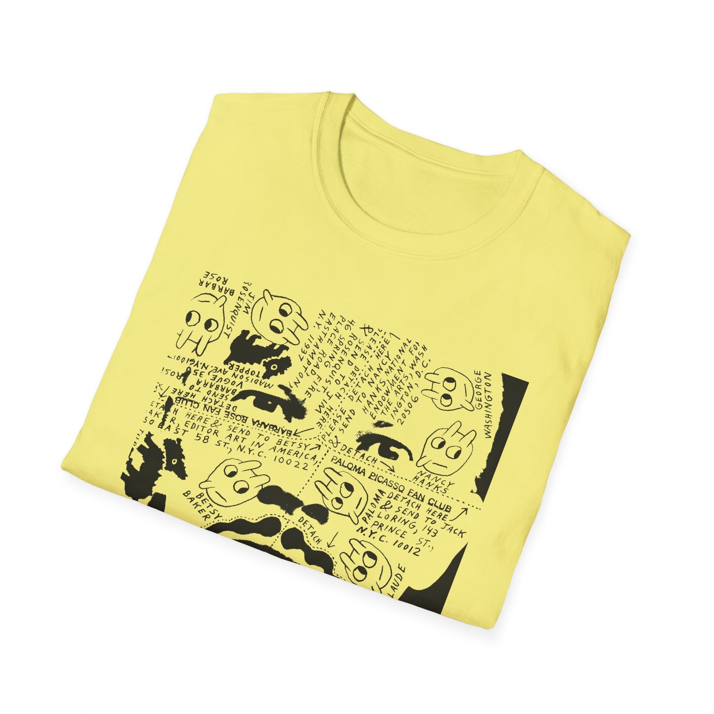 ray johnson's face tshirt