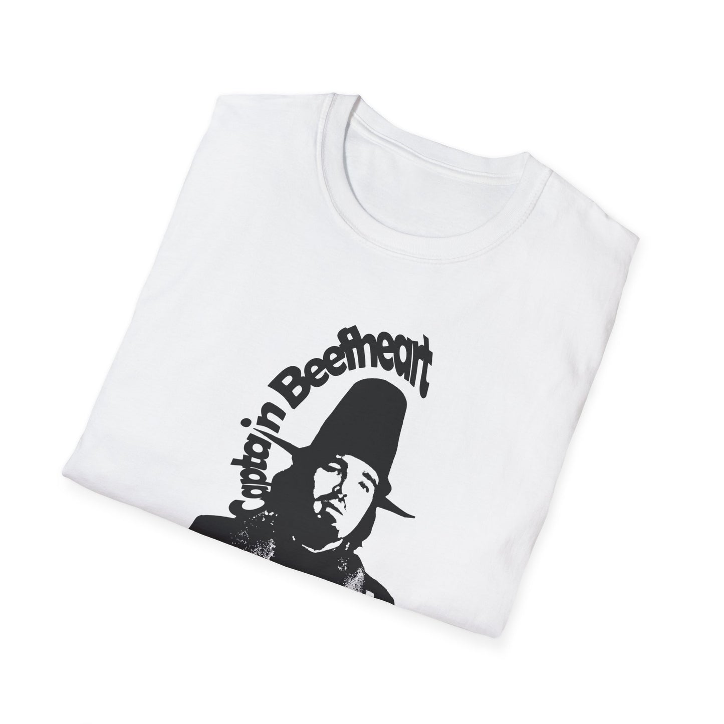 captain beefheart stencil in black tshirt