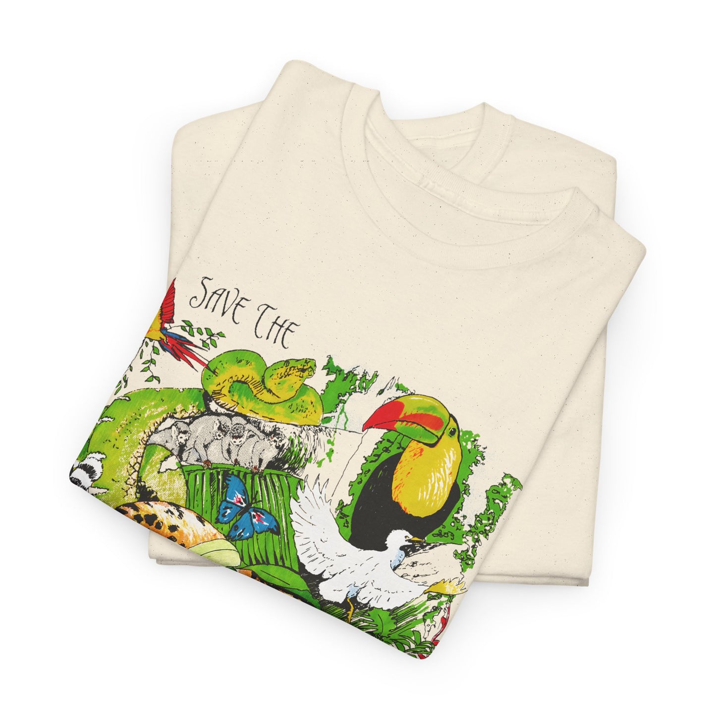 1993 vintage save the rainforest reproduction tshirt