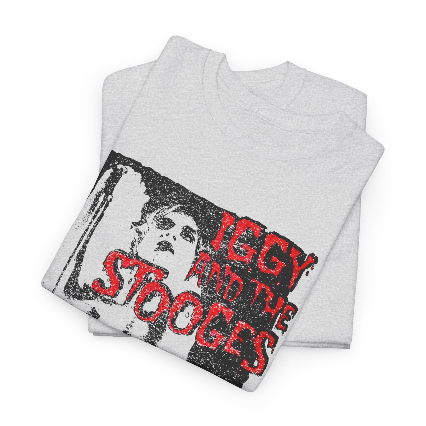 vintage iggy and the stooges raw power faded graphic reproduction tshirt