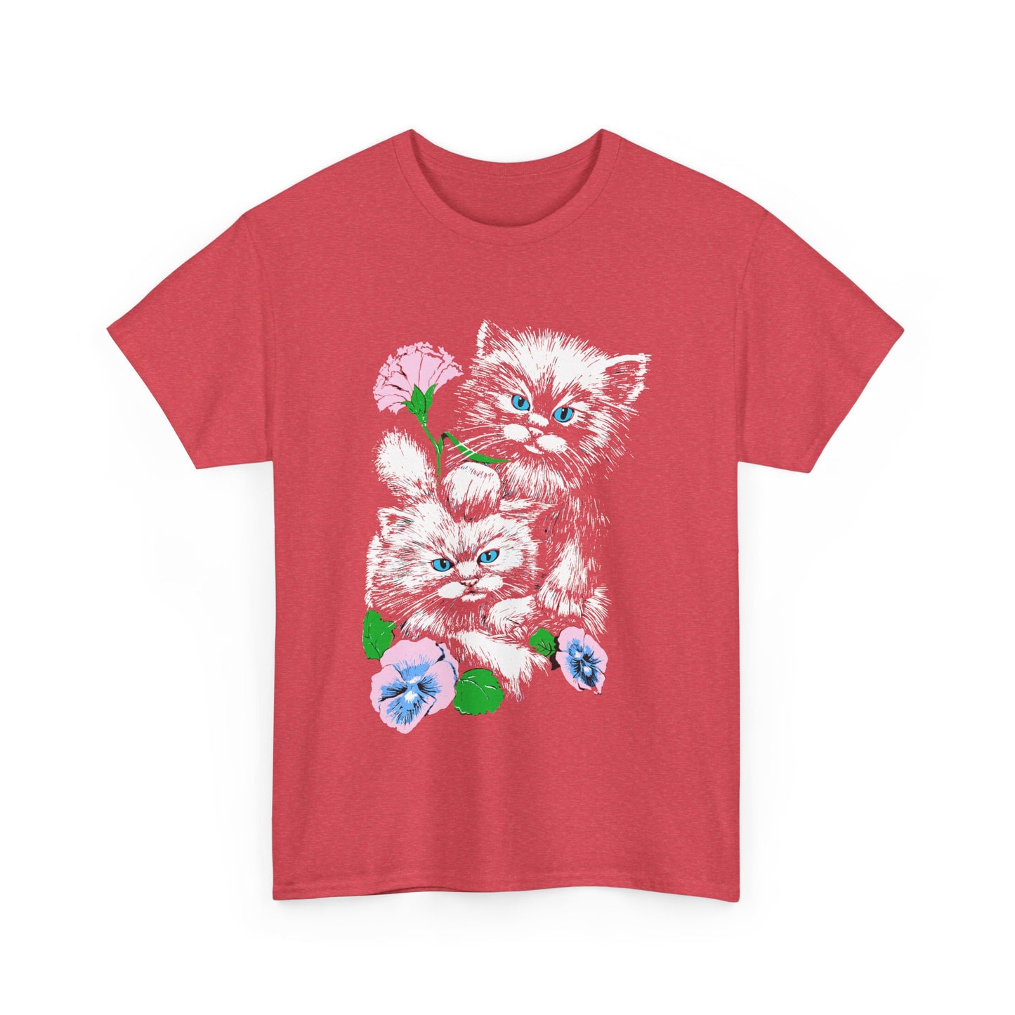 1980s distressed vintage cats reproduction tshirt