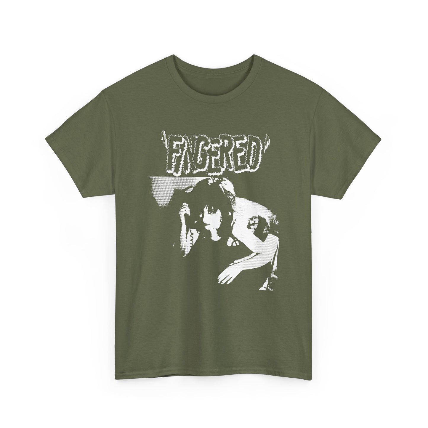 1986 short film fingered with lydia lunch movie poster stretched graphic tshirt