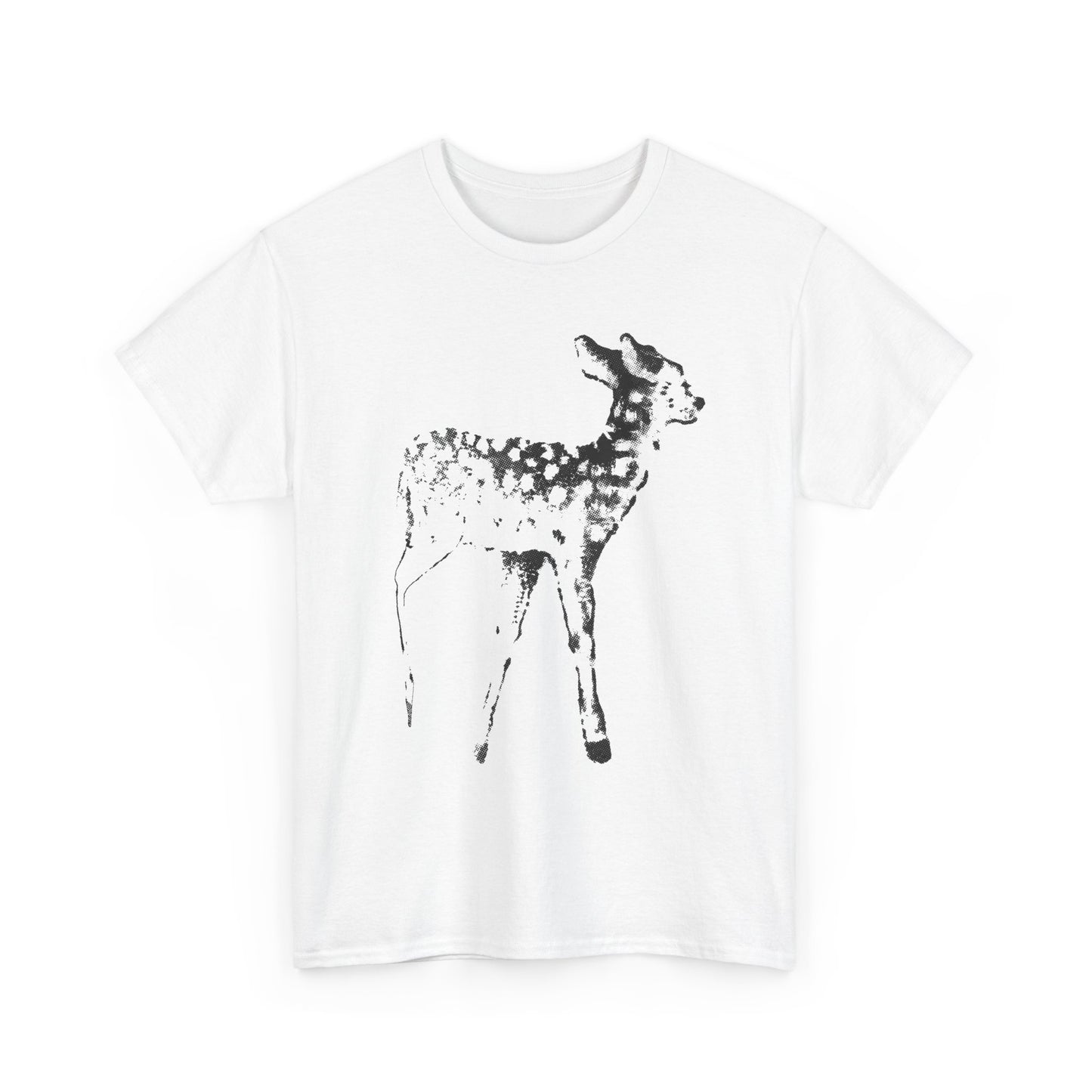 vintage tattoo flash art fawn reproduction tshirt