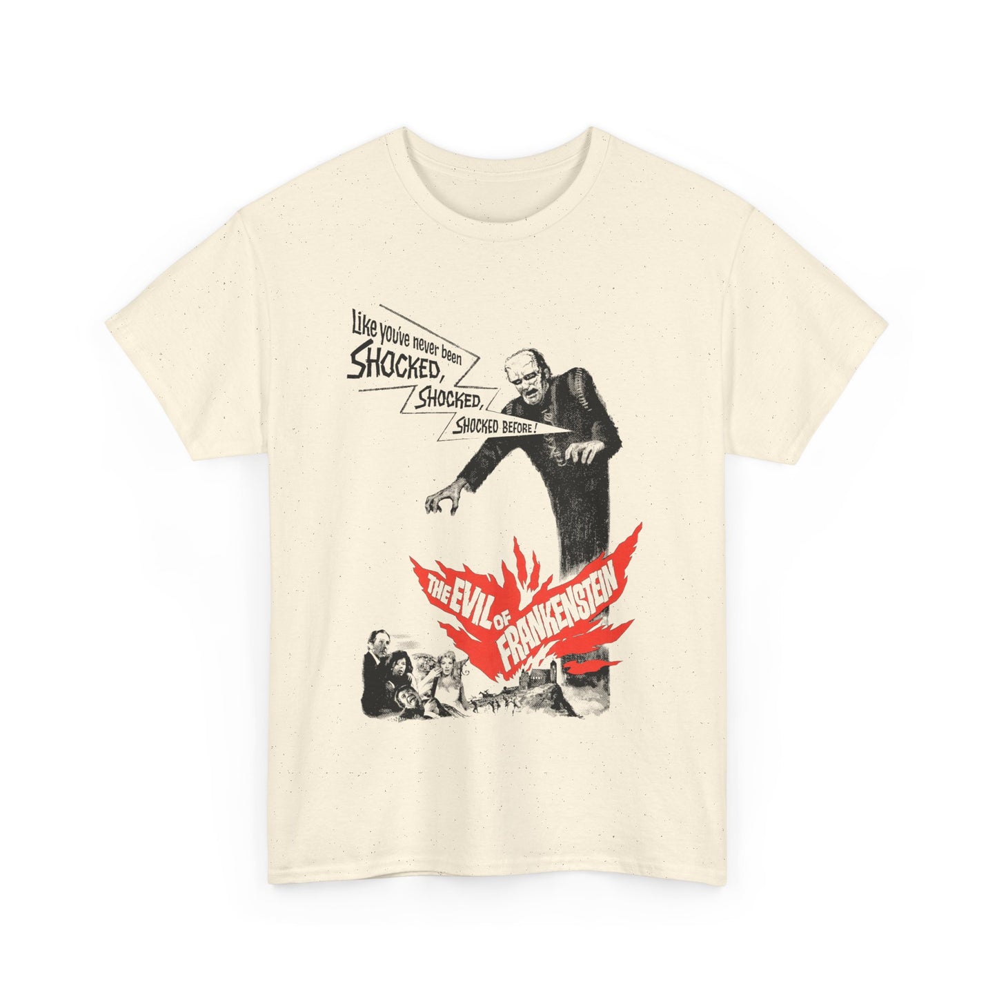 1964 the evil of frankenstein movie poster tshirt