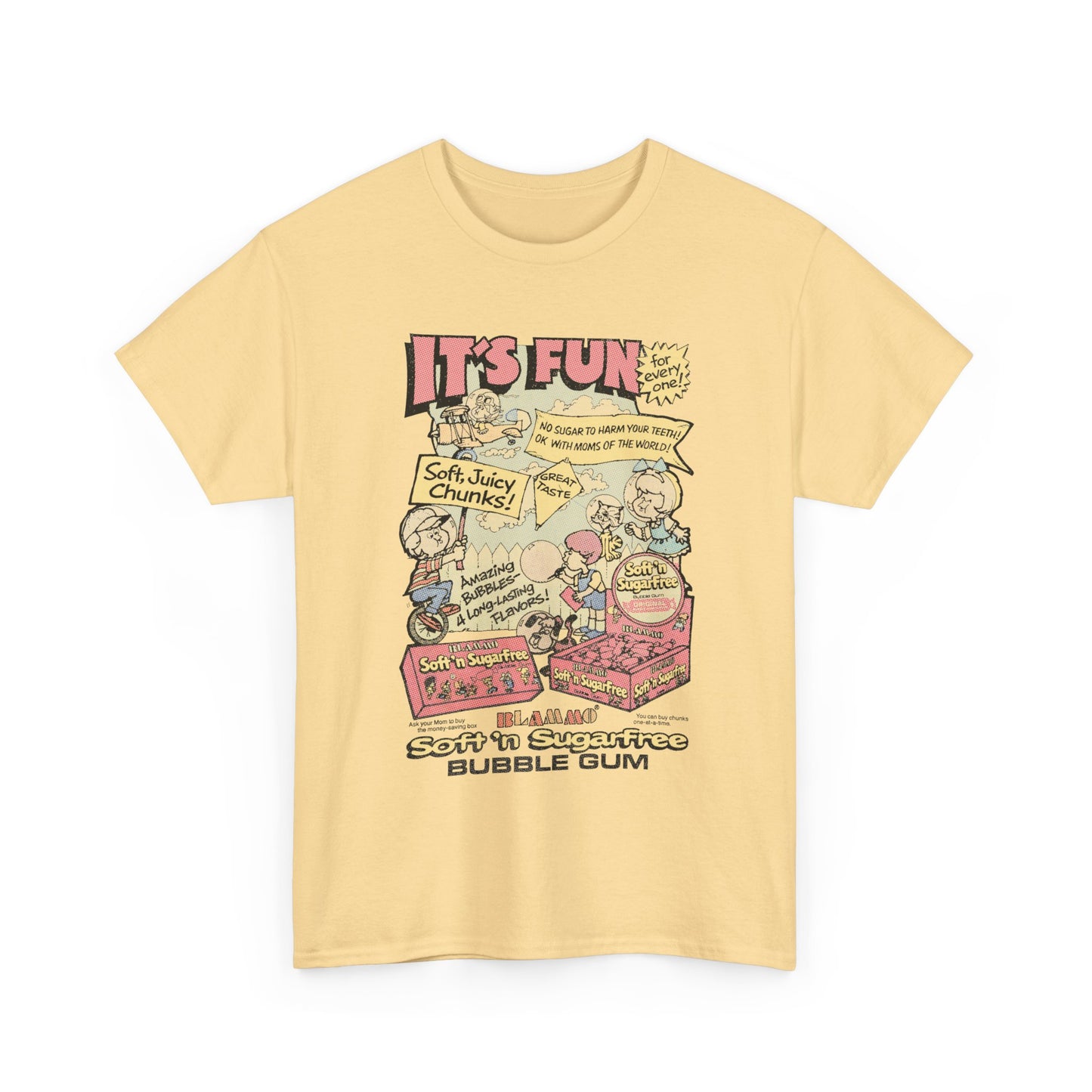 blammo bubble gum vintage comic book advertisement tshirt