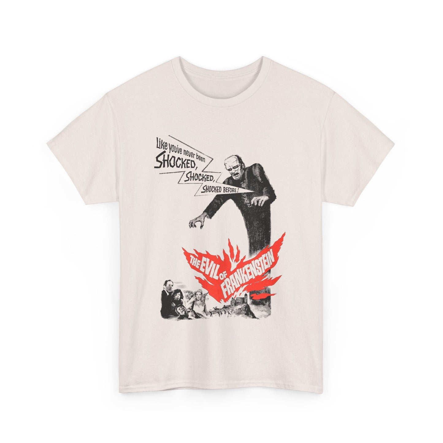 1964 the evil of frankenstein movie poster tshirt