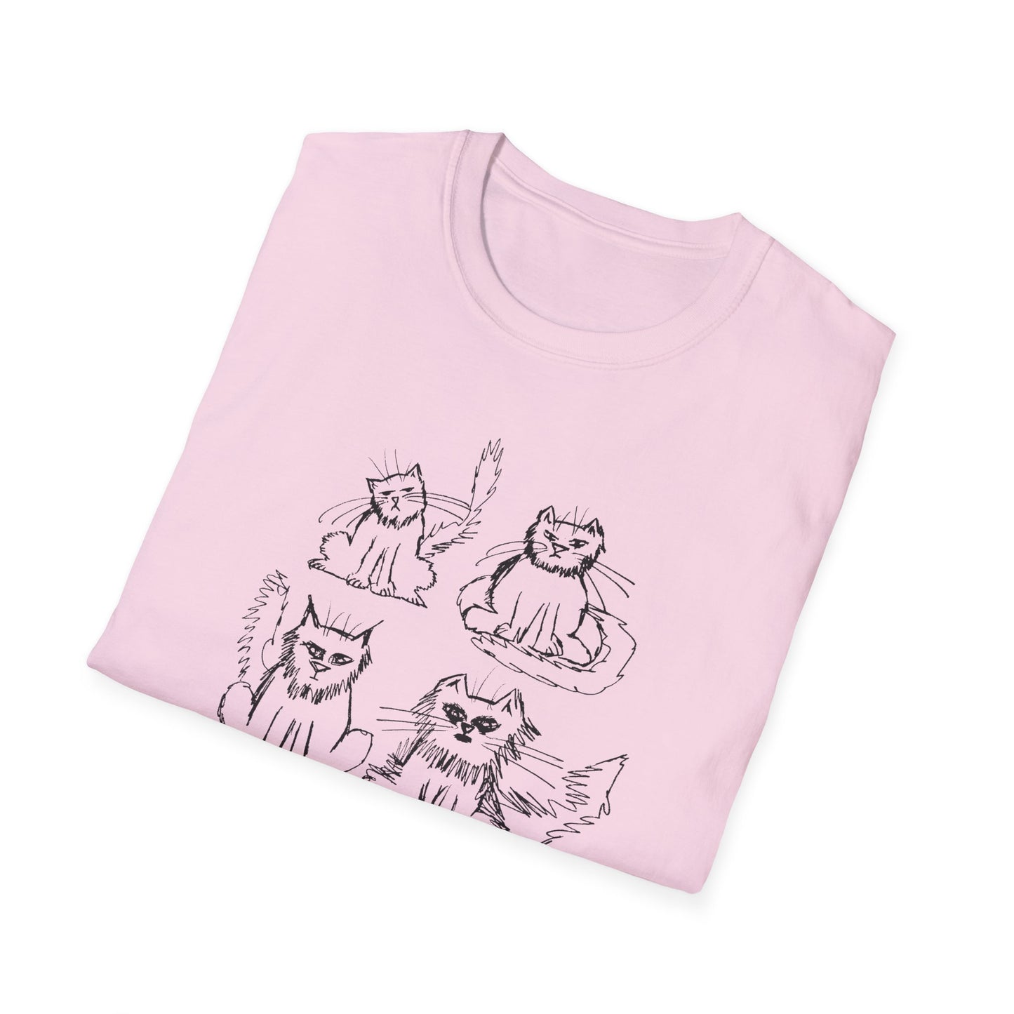 original drawing another six cats tshirt