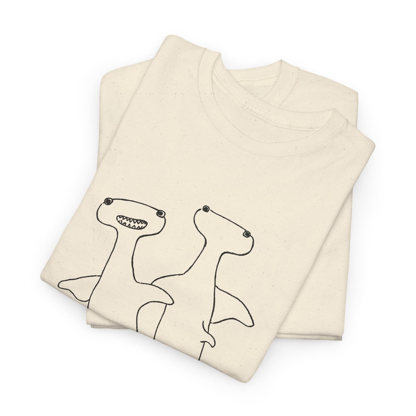 1735 a pair of hammerhead sharks edo period japanese illustration reproduction tshirt