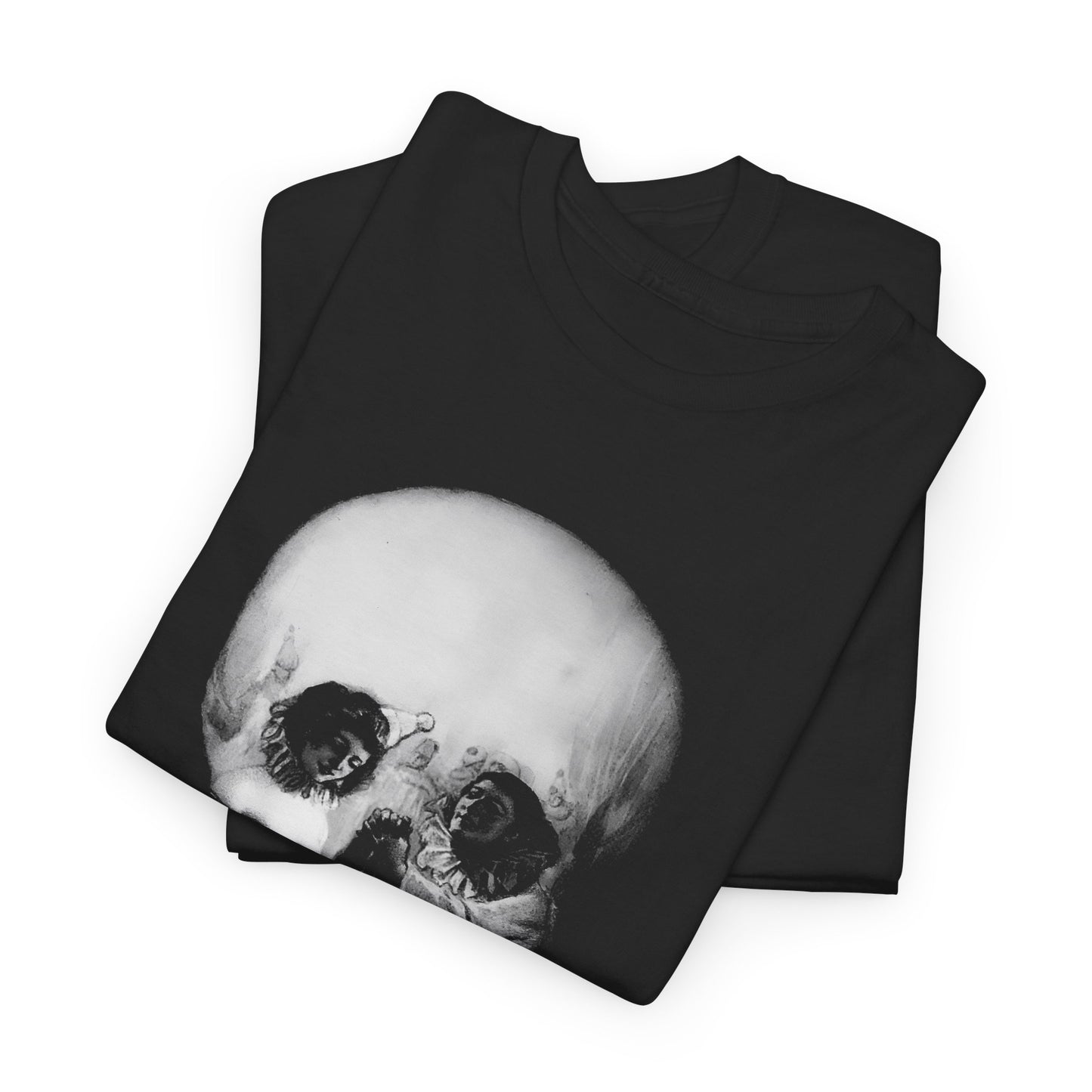 1920 l'amour de pierrot gothic skull reproduction tshirt