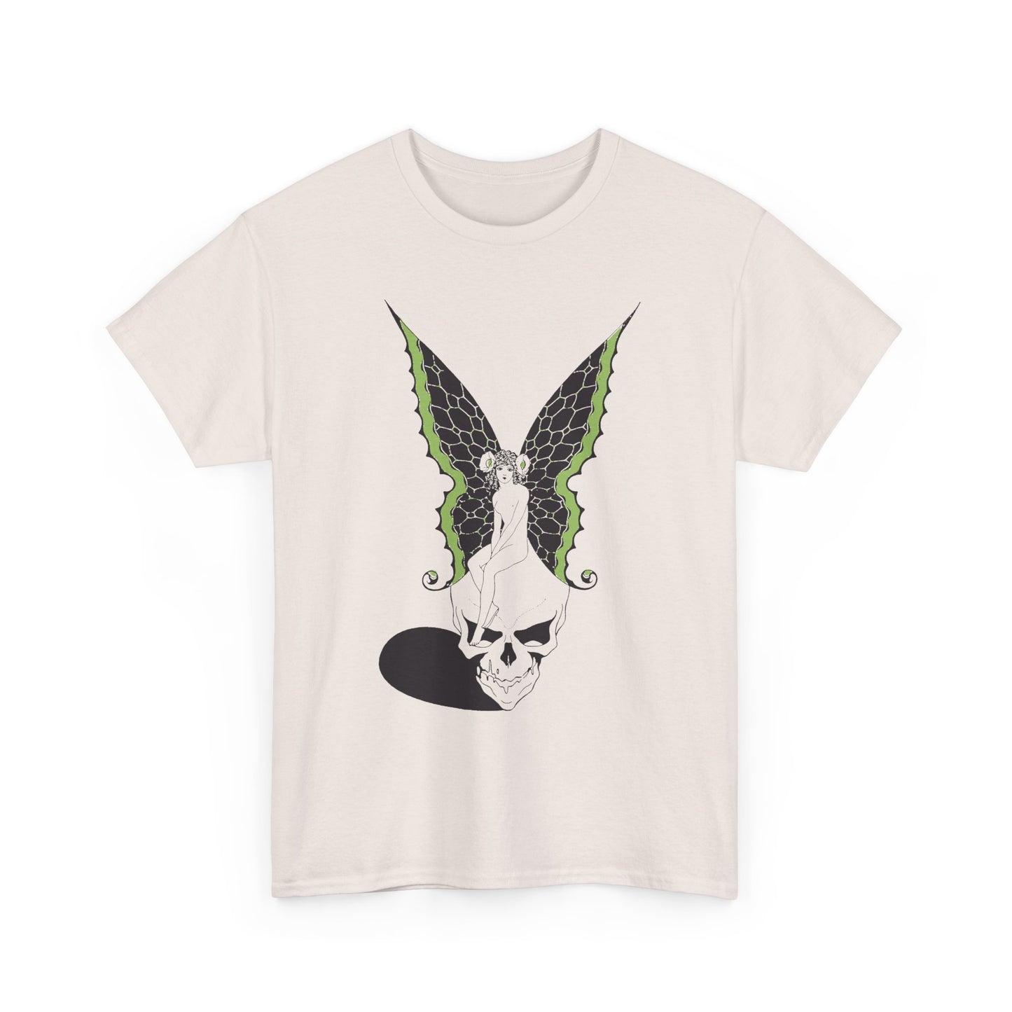 1920s art nouveau fairy skull art by sergei pavlovich lodygin tshirt