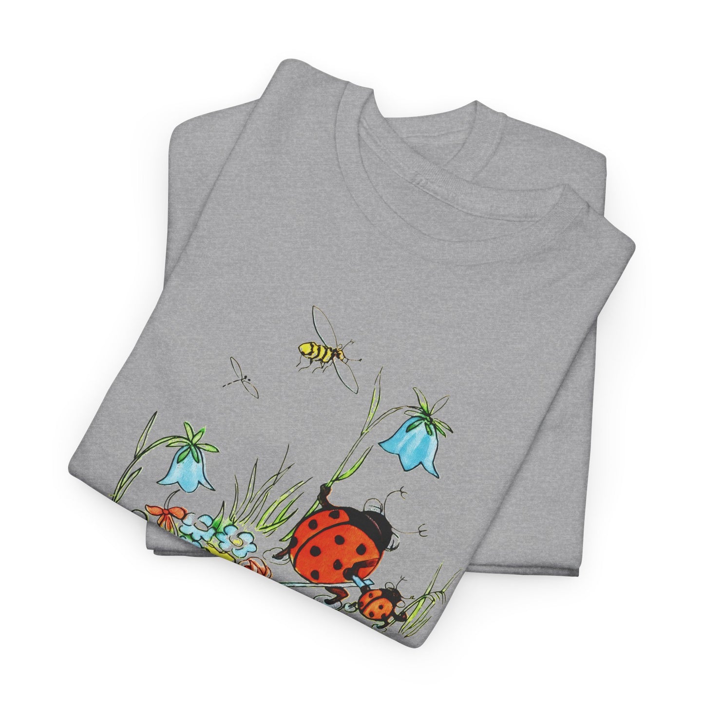 vintage postcard mouse and lady buggy reproduction tshirt