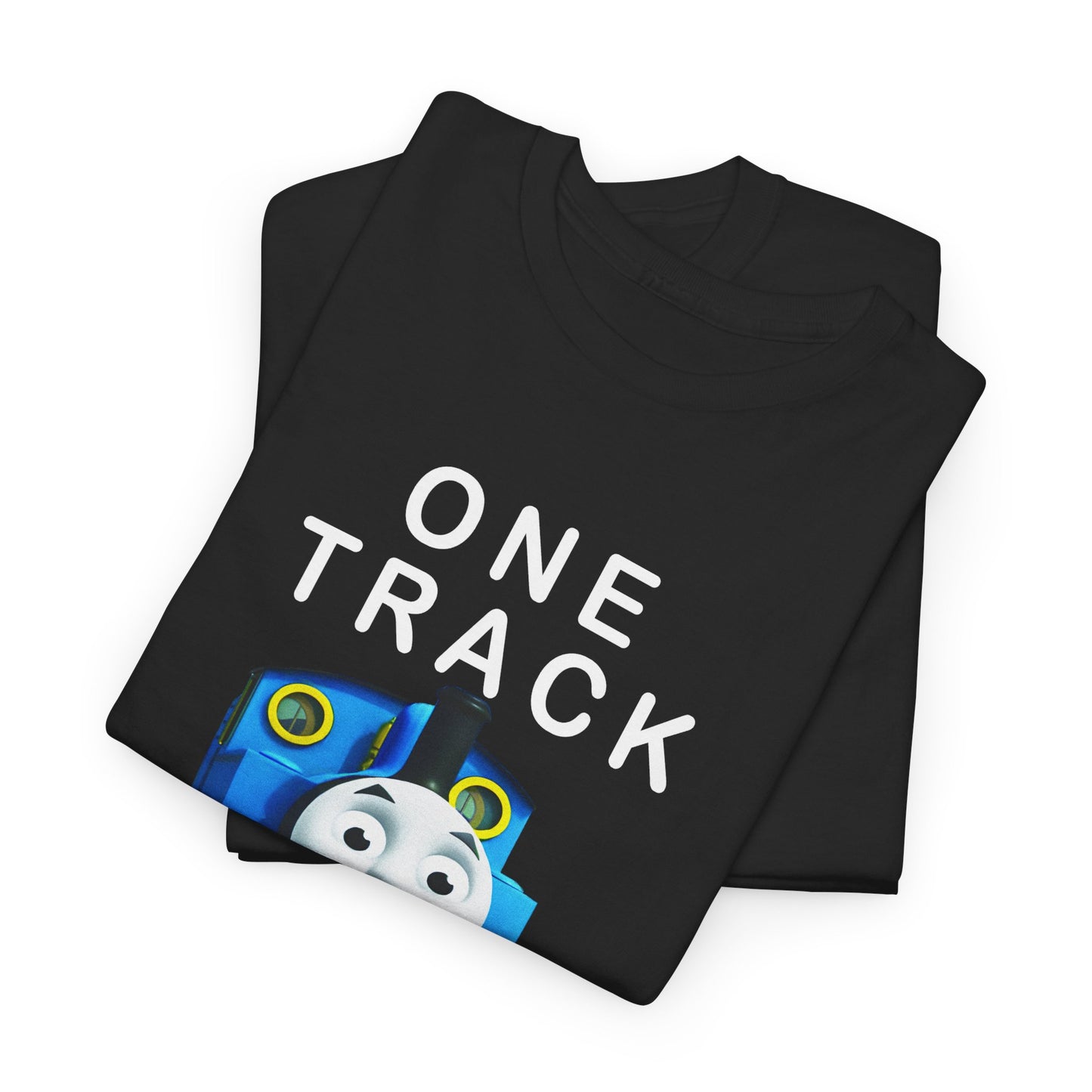 thomas the tank engine one track mind dumb tshirt