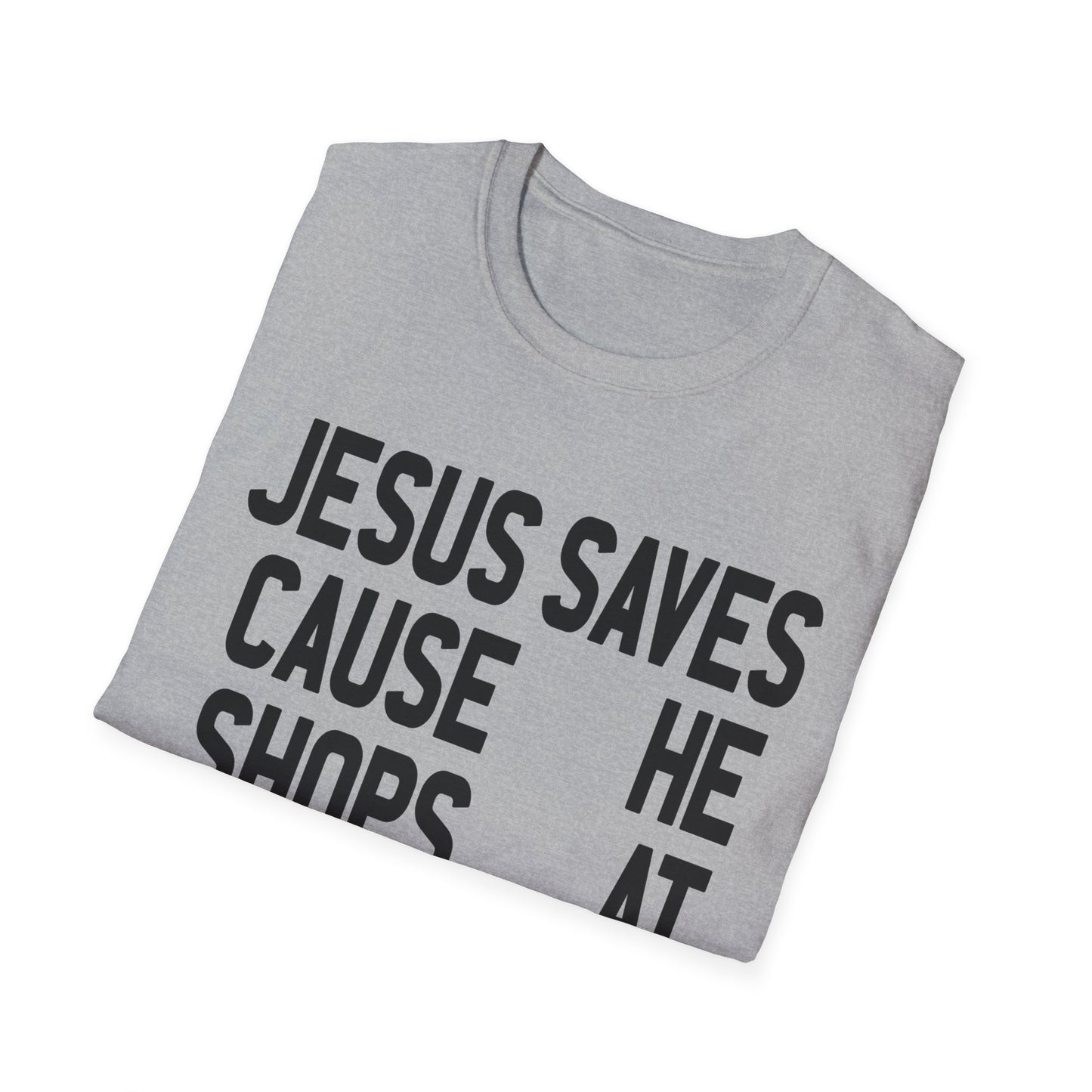 jesus saves cause he shops at kmart tshirt