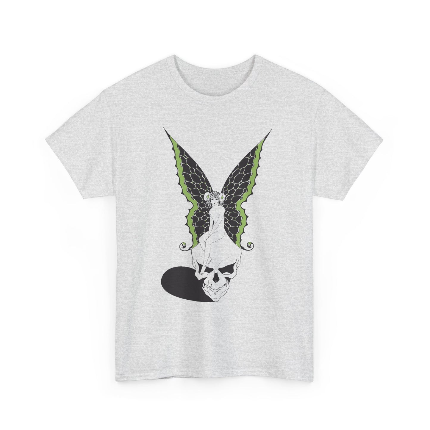 1920s art nouveau fairy skull art by sergei pavlovich lodygin tshirt