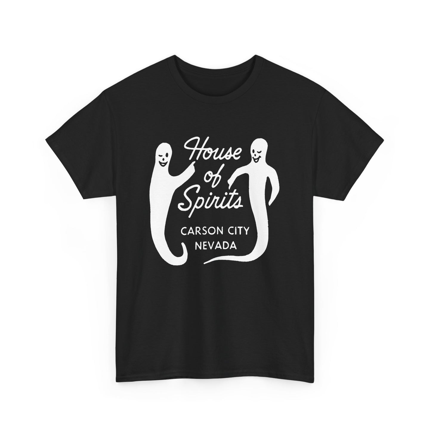 vintage matchbox house of spirits carson city nevada graphic tshirt