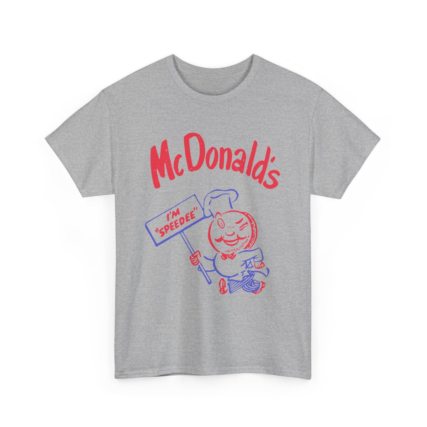 1950s vintage mcdonalds distressed logo reproduction tshirt
