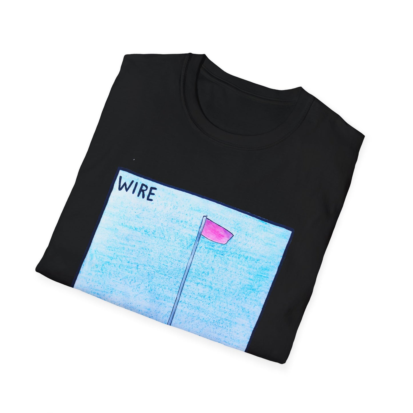 wire 1977 pink flag album cover homemade fan art tshirt