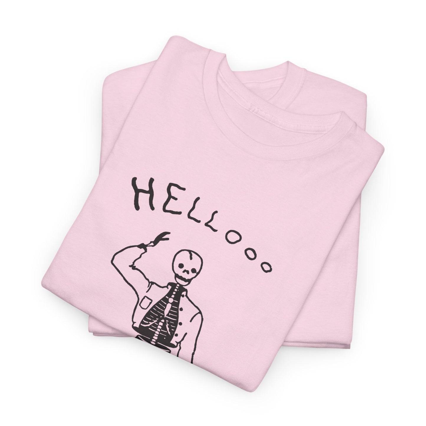 1953 the friendly skeleton illustration from the albuquerque journal reproduction tshirt