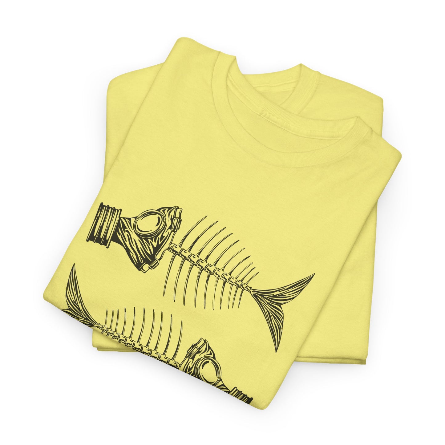 jacek rupinski polish skeletal fish with gas masks tshirt