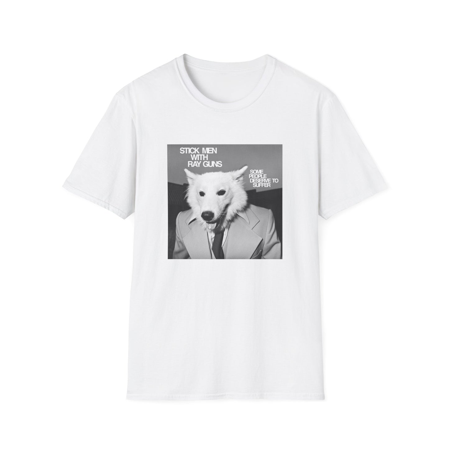 stick men with ray guns some people deserve to suffer 1980s texas punk band tshirt