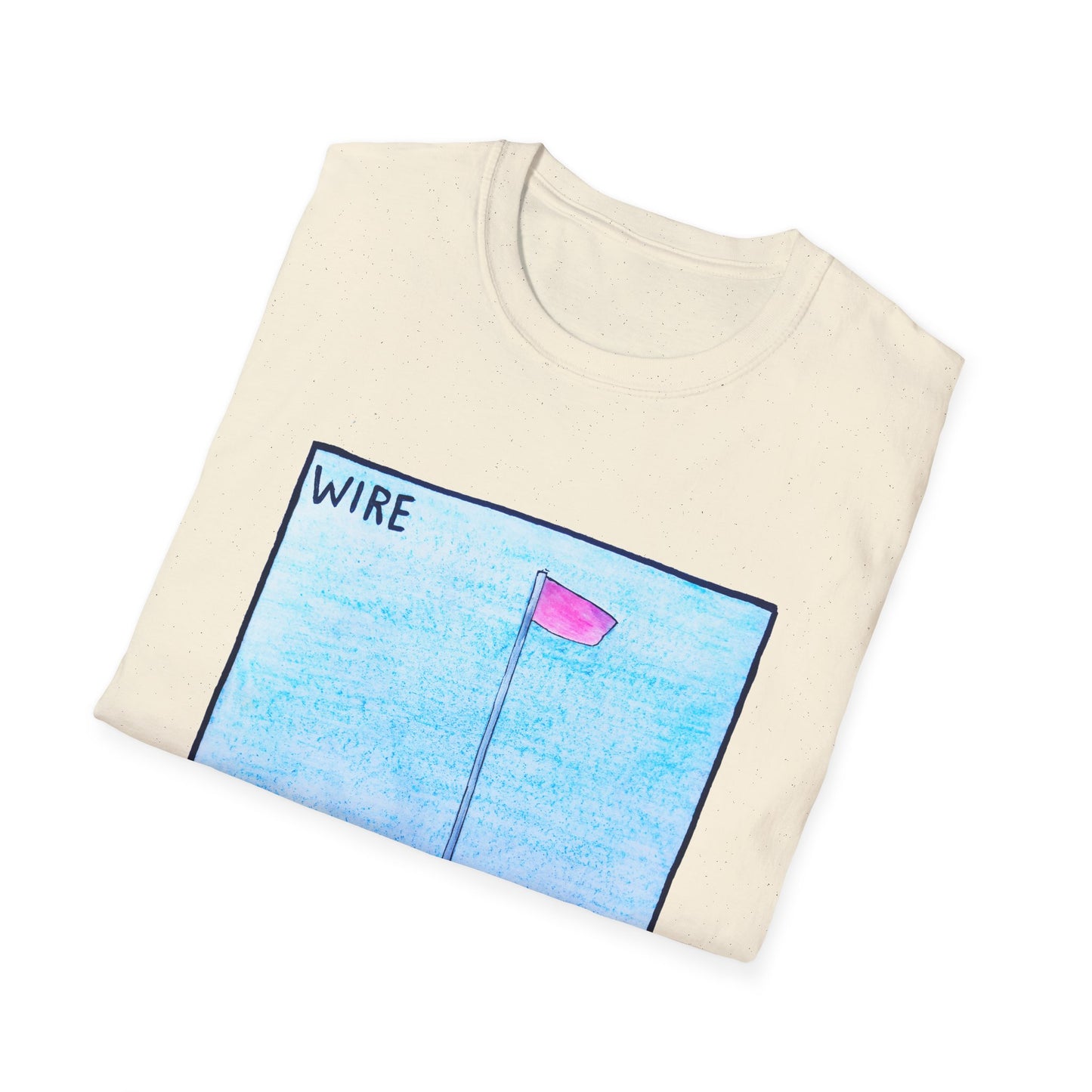 wire 1977 pink flag album cover homemade fan art tshirt