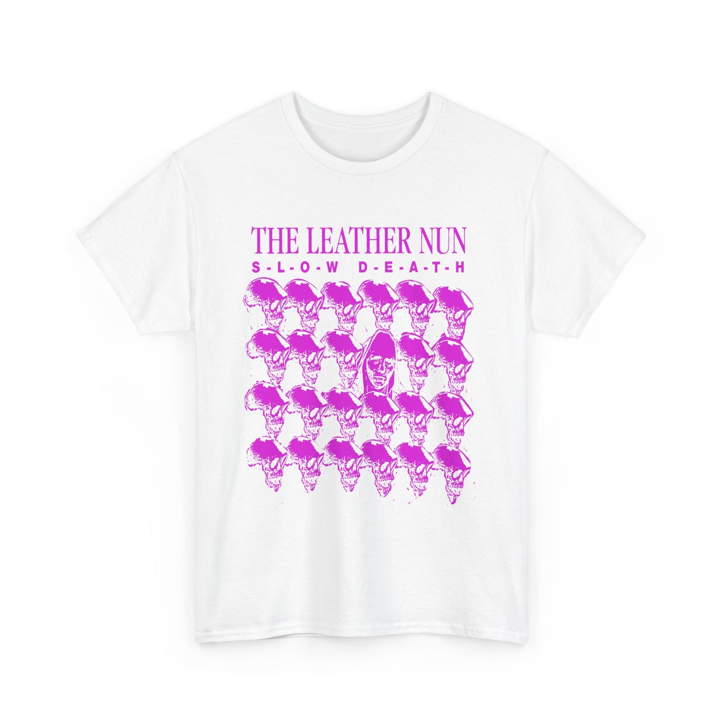 1979 slow death ep by the leather nun album cover stretched graphic tshirt