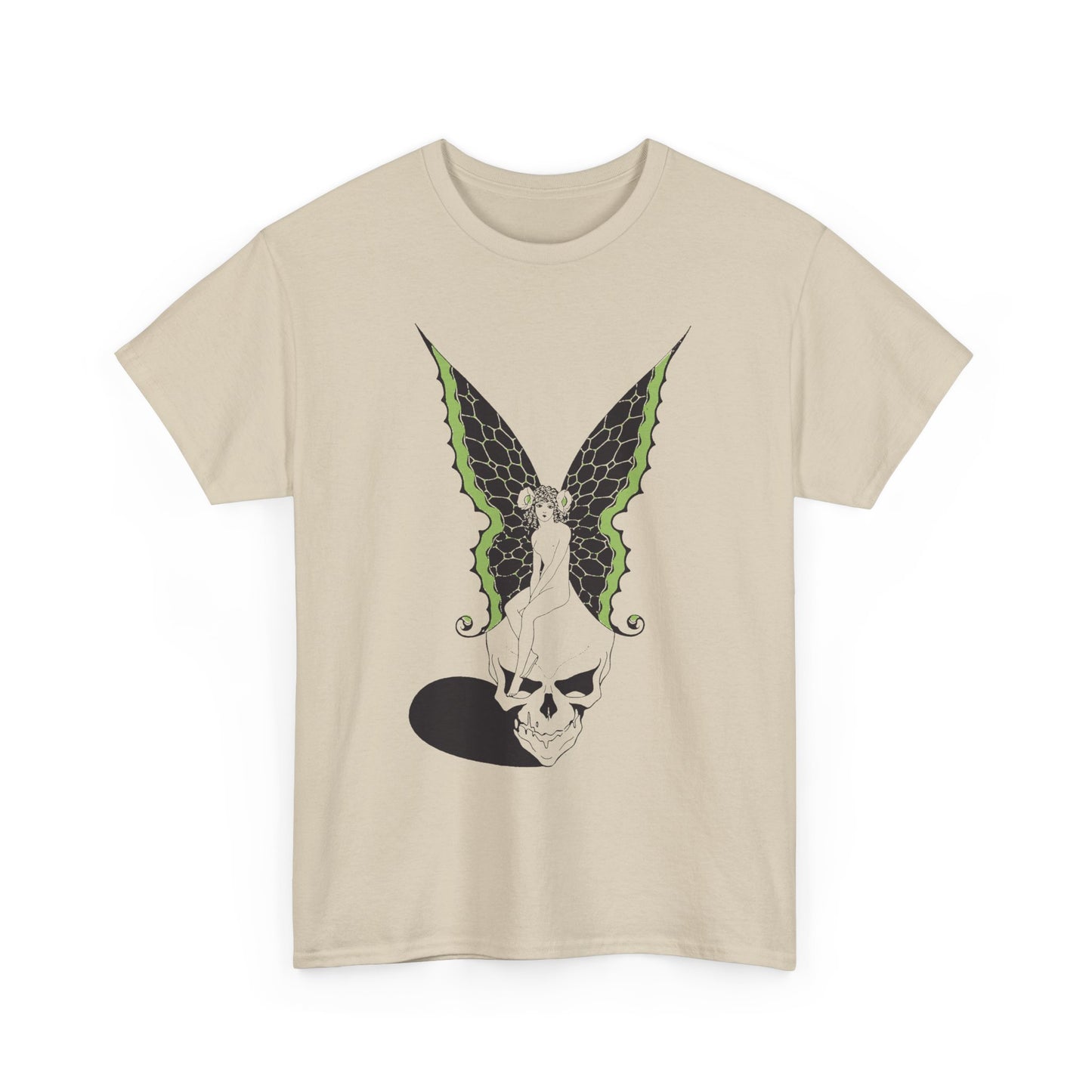 1920s art nouveau fairy skull art by sergei pavlovich lodygin tshirt