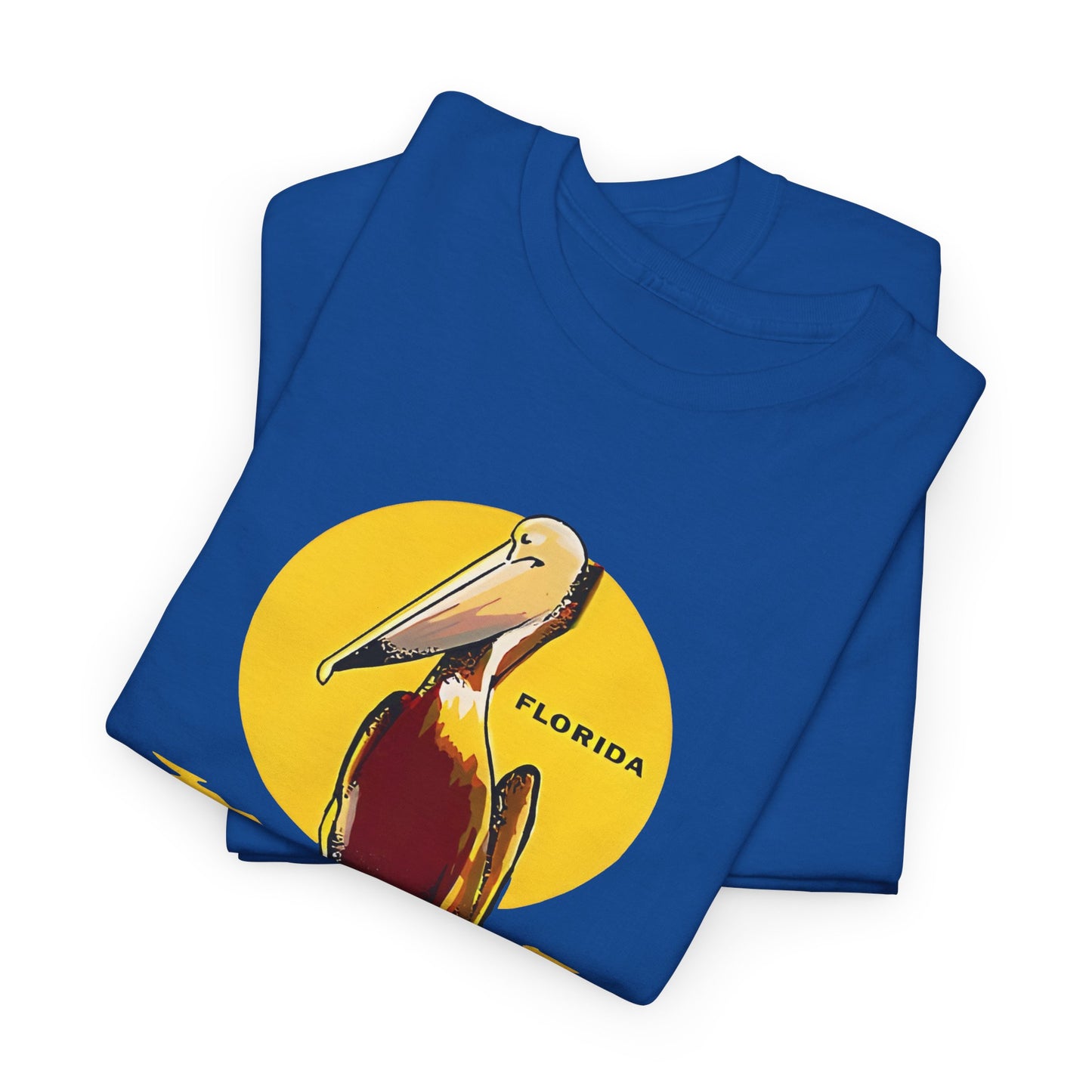 vintage florida pelican souvenir water decal reproduction tshirt