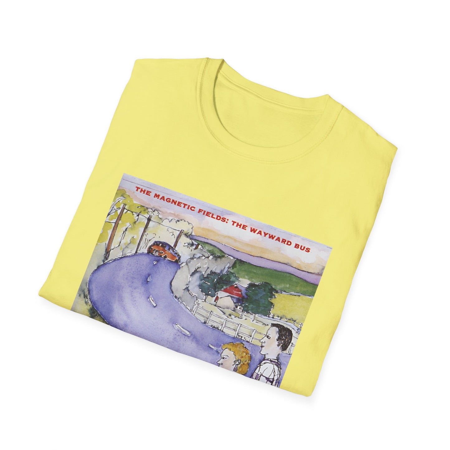 the magnetic fields 1992 the wayward bus album tshirt