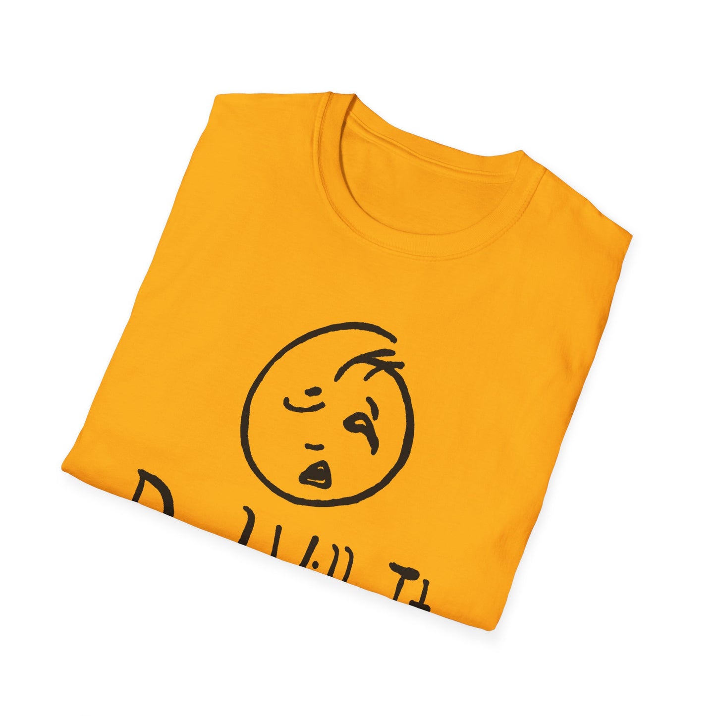 deal with it weird sad guy tshirt
