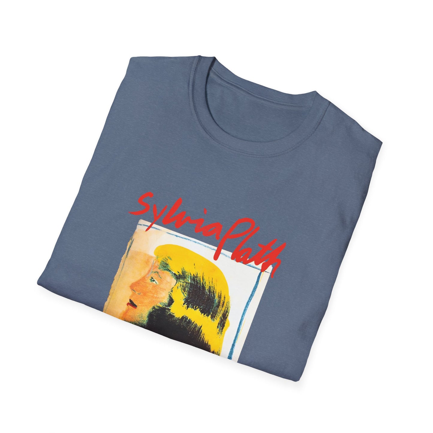 1963 book by sylvia plath "the bell jar" book cover tshirt