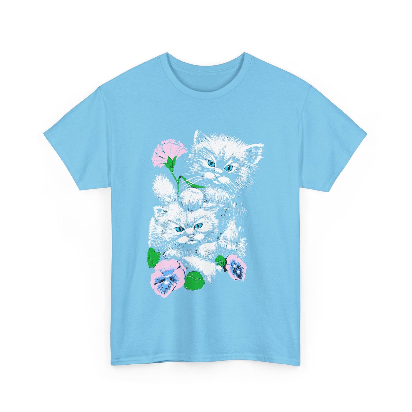 1980s distressed vintage cats reproduction tshirt