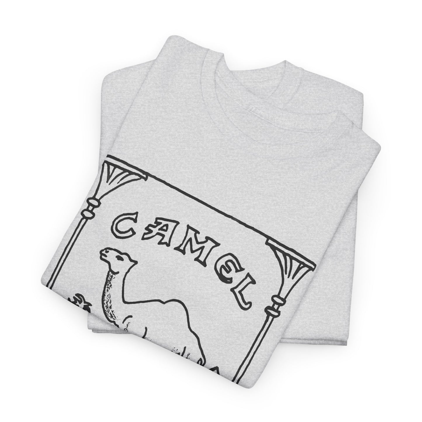 vintage camel cigarettes drawing reproduction tshirt