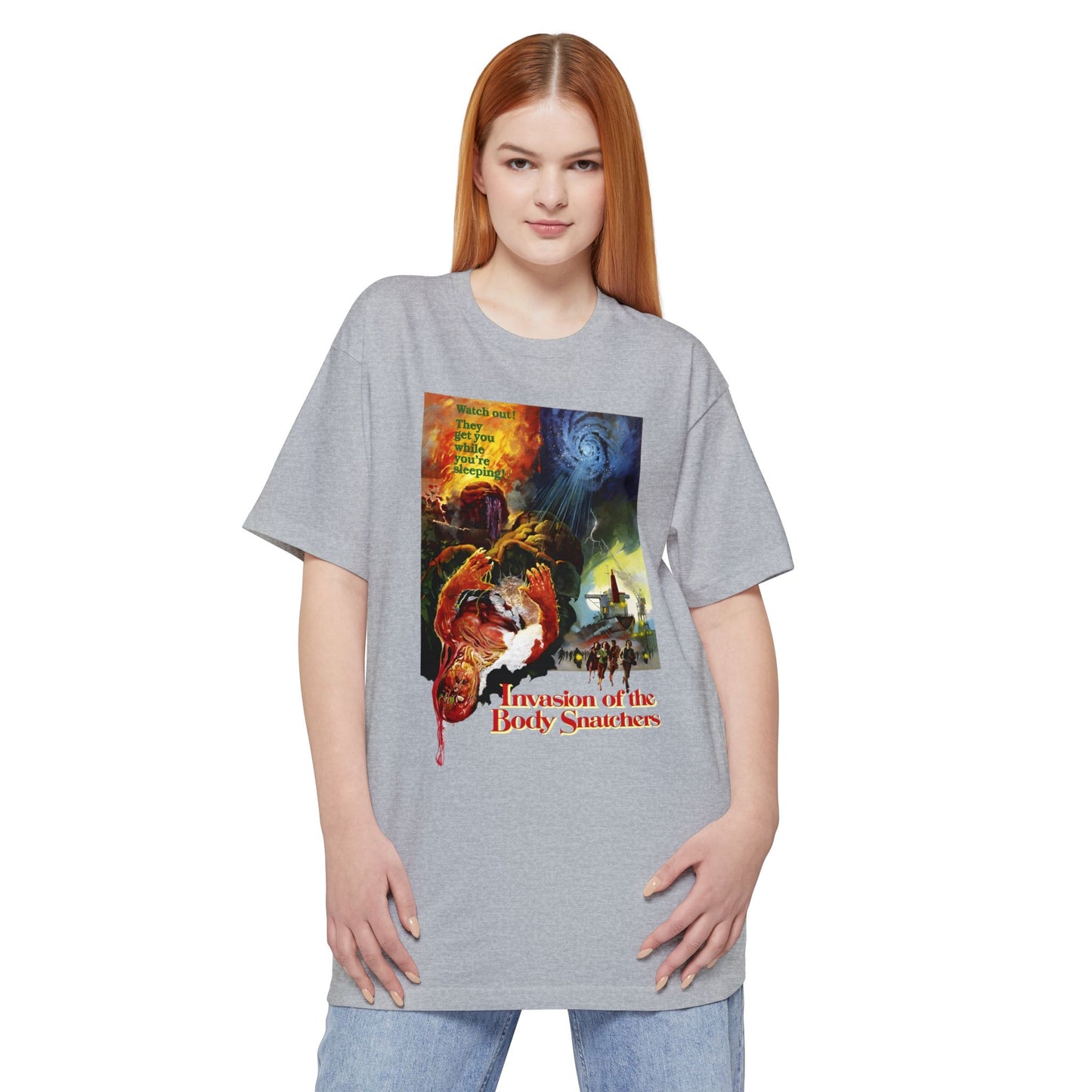 oversized 1978 invasion of the body snatchers movie poster unisex tall beefy tshirt
