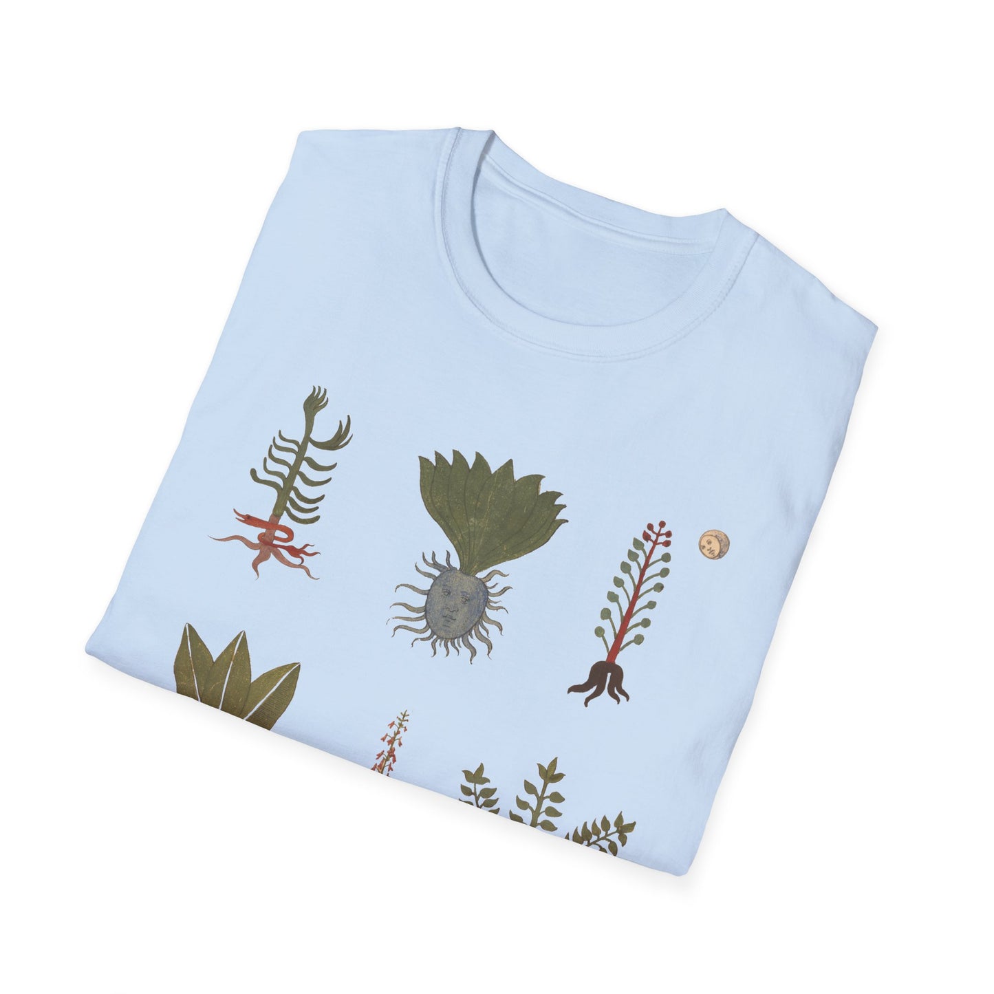 plants with human features images from the erbario 15th-century herbal illustration guide from northern italy tshirt