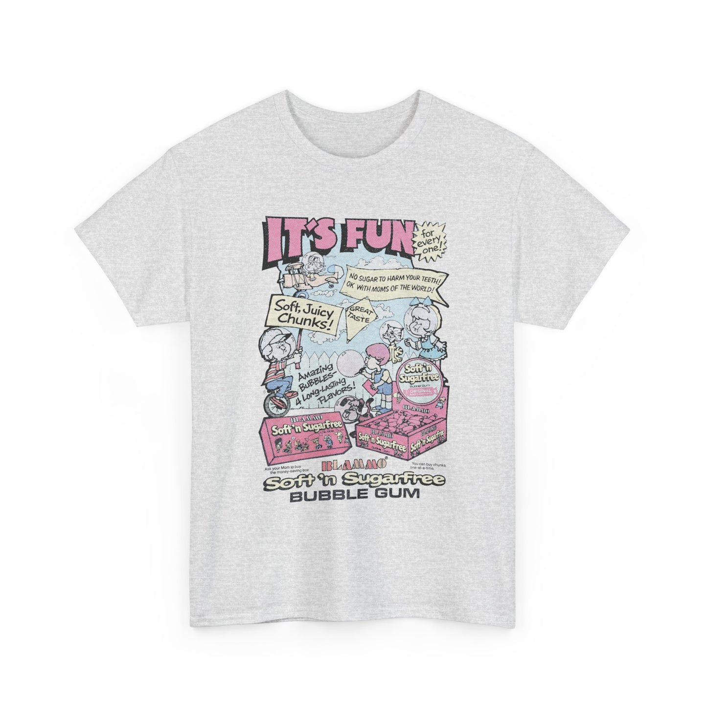 blammo bubble gum vintage comic book advertisement tshirt