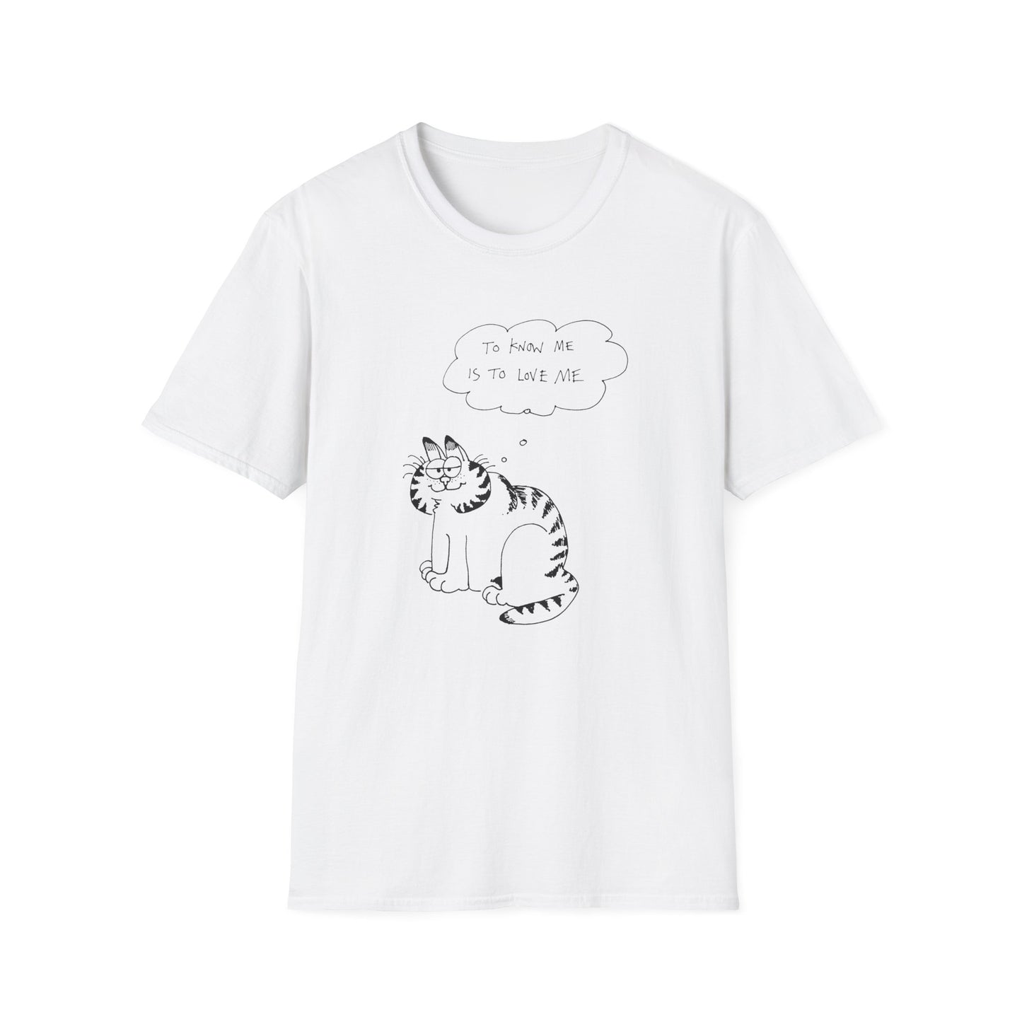 original drawing garfield fan art to know me is to love me tshirt