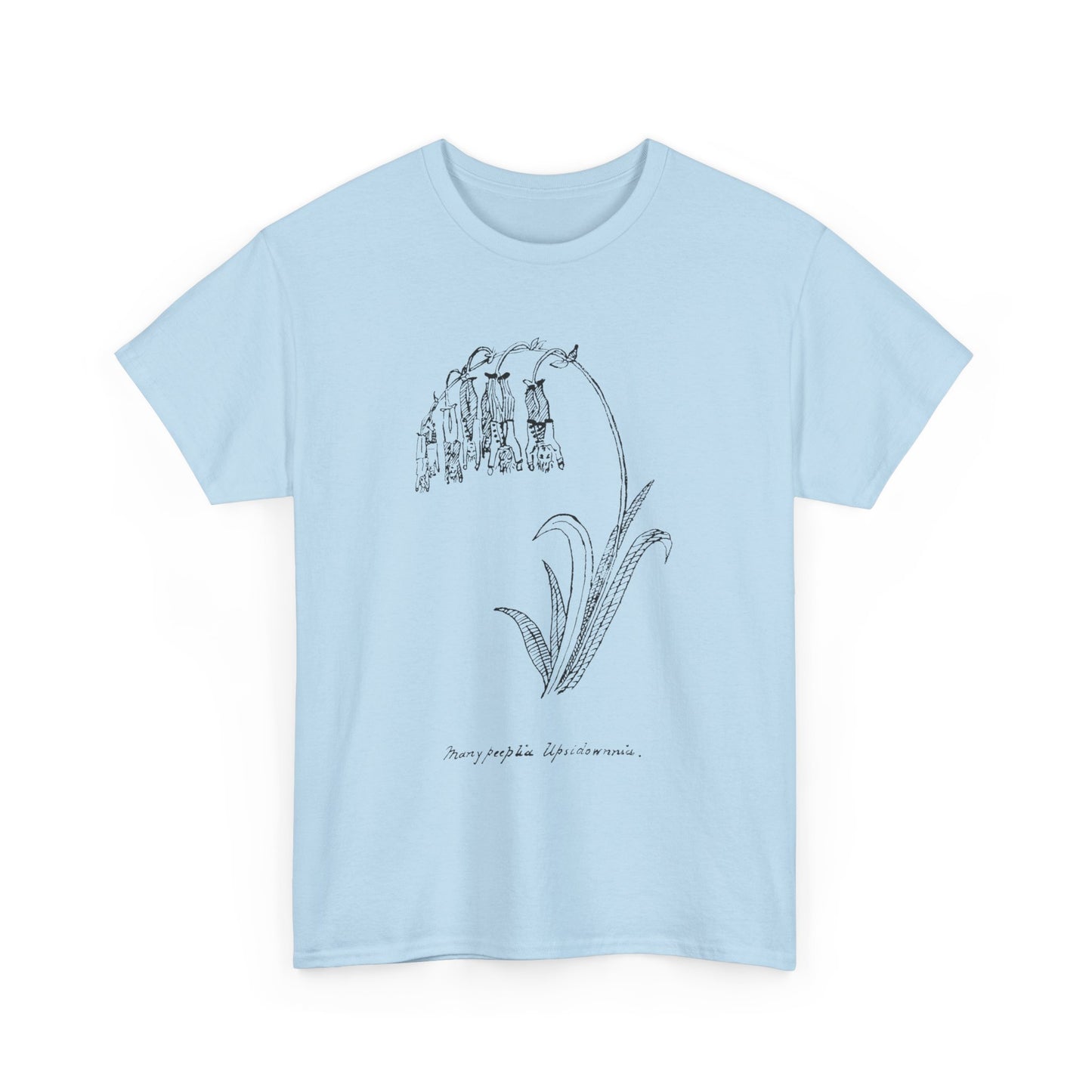 1887 edward lear nonsense botany many peeplia upsidownnia tshirt