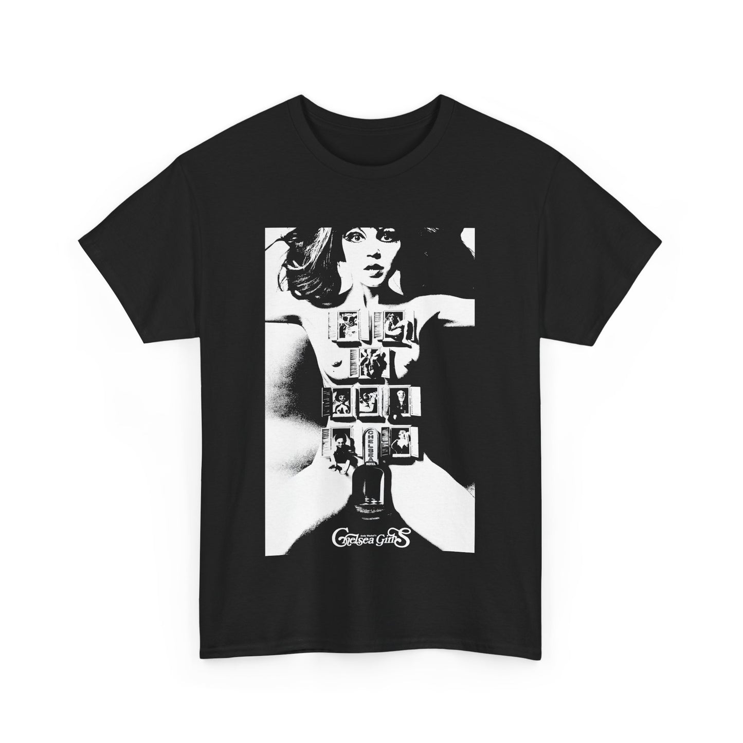 1966 experimental warhol movie chelsea girls movie poster reproduction tshirt