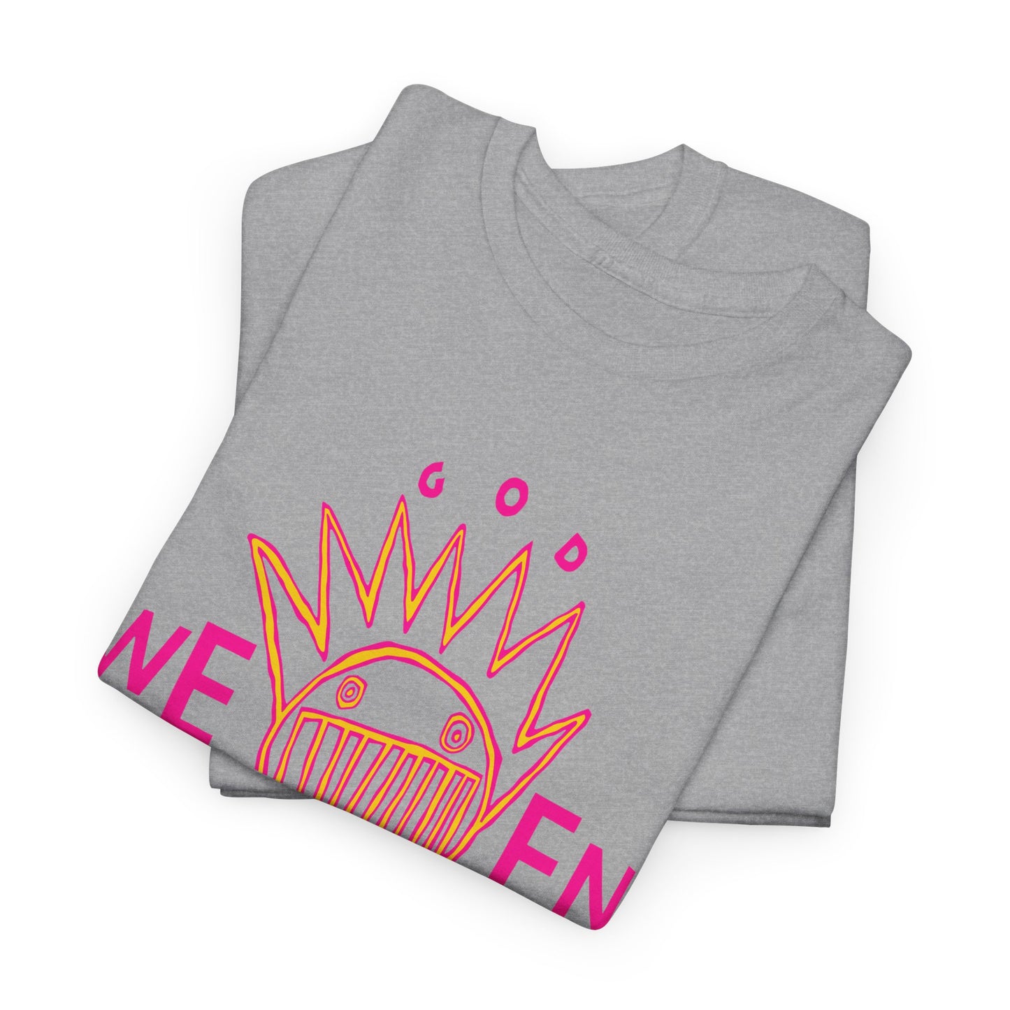 1990 god ween satan by ween album cover stretched neon colors tshirt