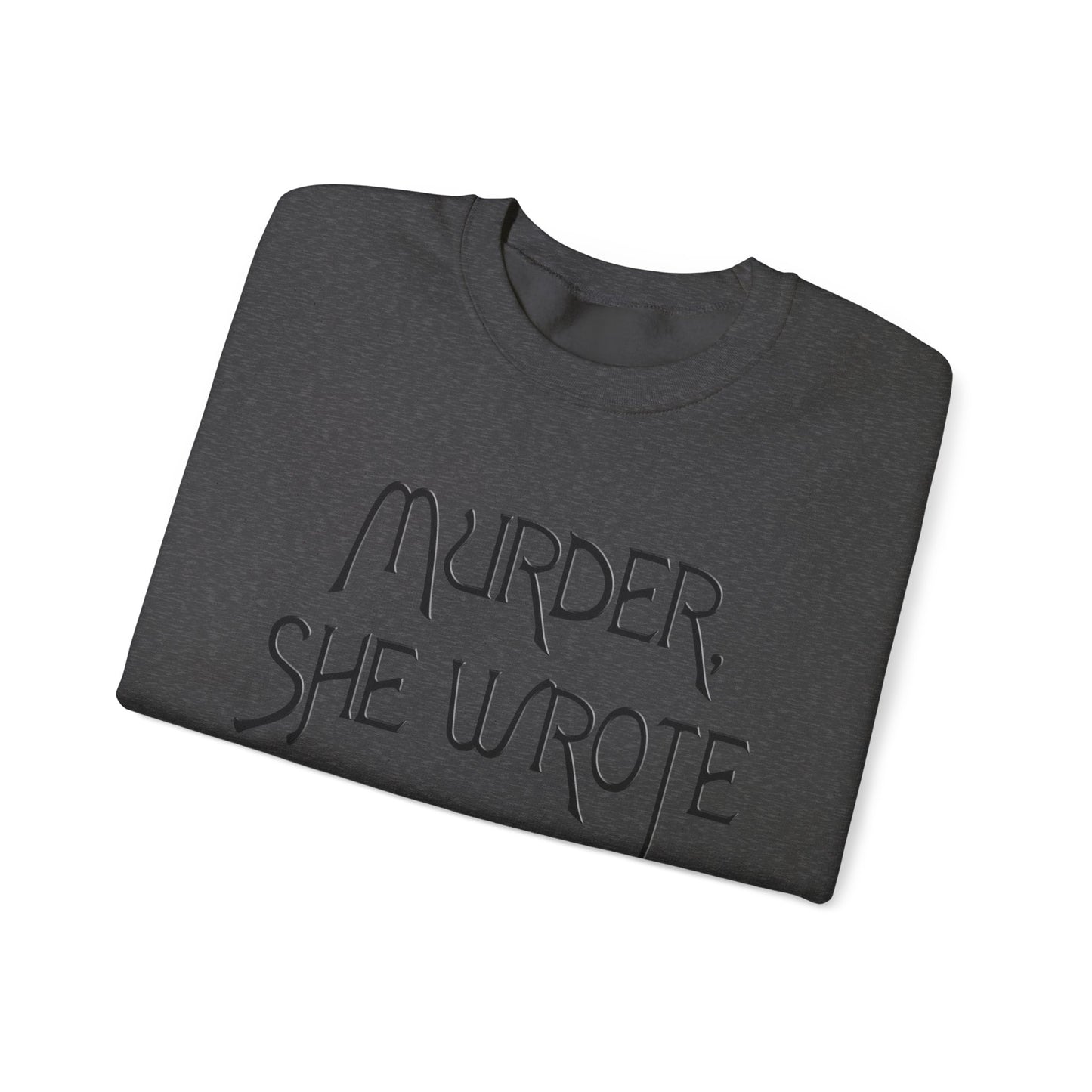 murder, she wrote vintage style unisex heavy blend crewneck sweatshirt