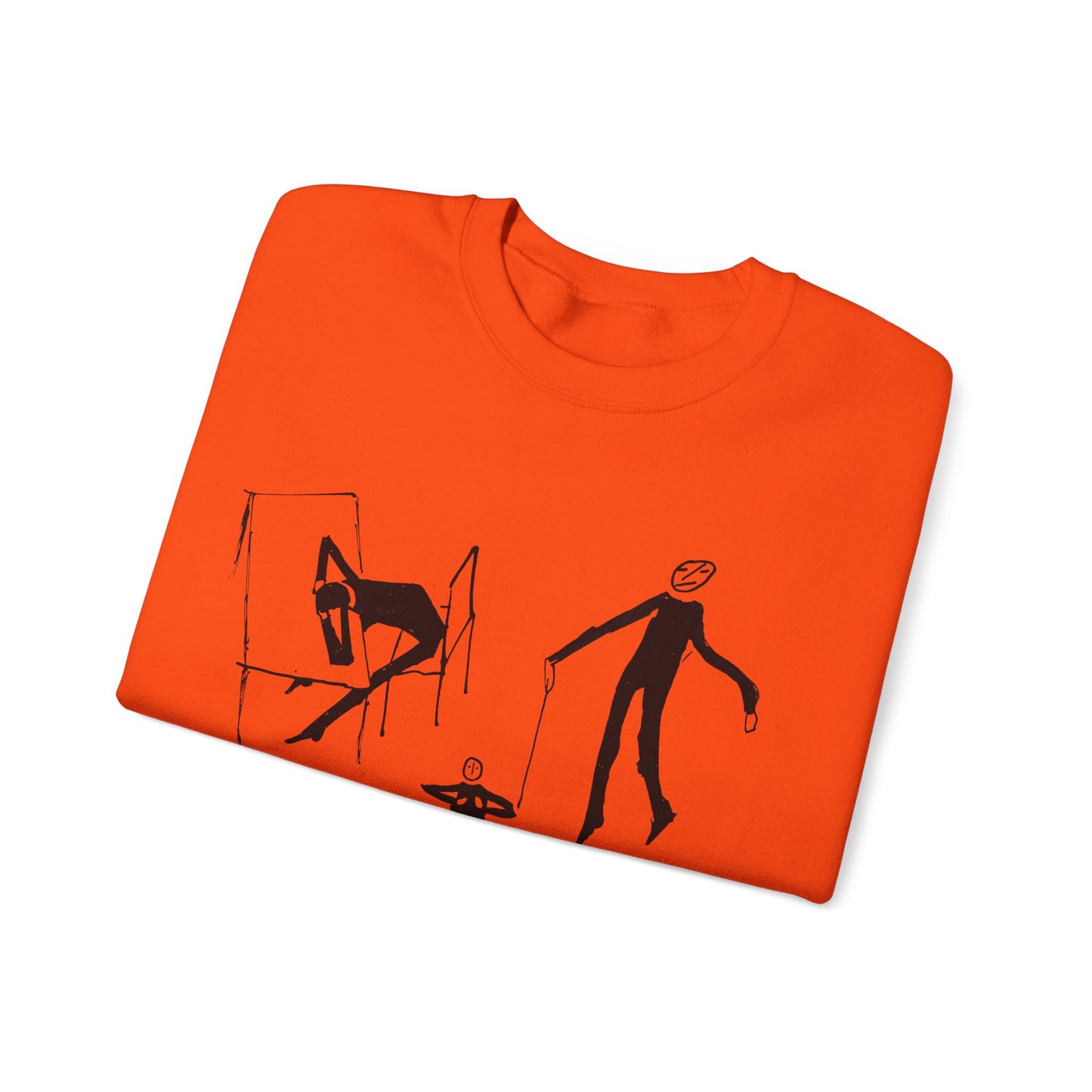 early 1900s sketches (collage of sketches) india ink on paper by franz kafka unisex heavy blend crewneck sweatshirt