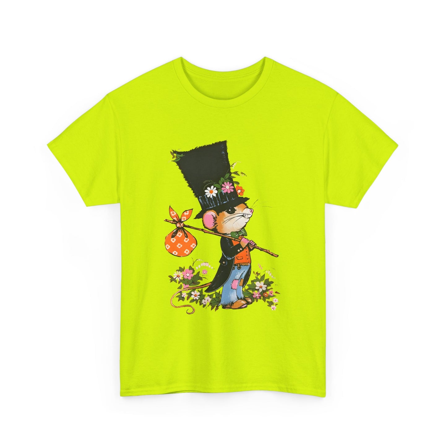 1970s vintage graphic novelty hobo mouse reproduction tshirt