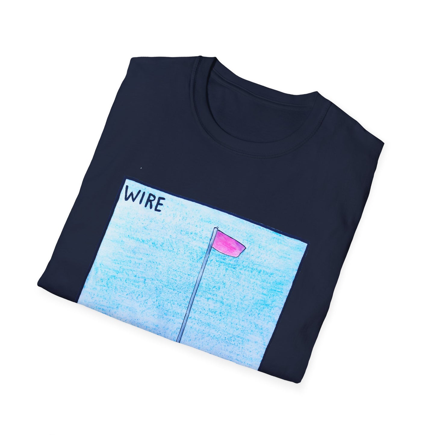 wire 1977 pink flag album cover homemade fan art tshirt