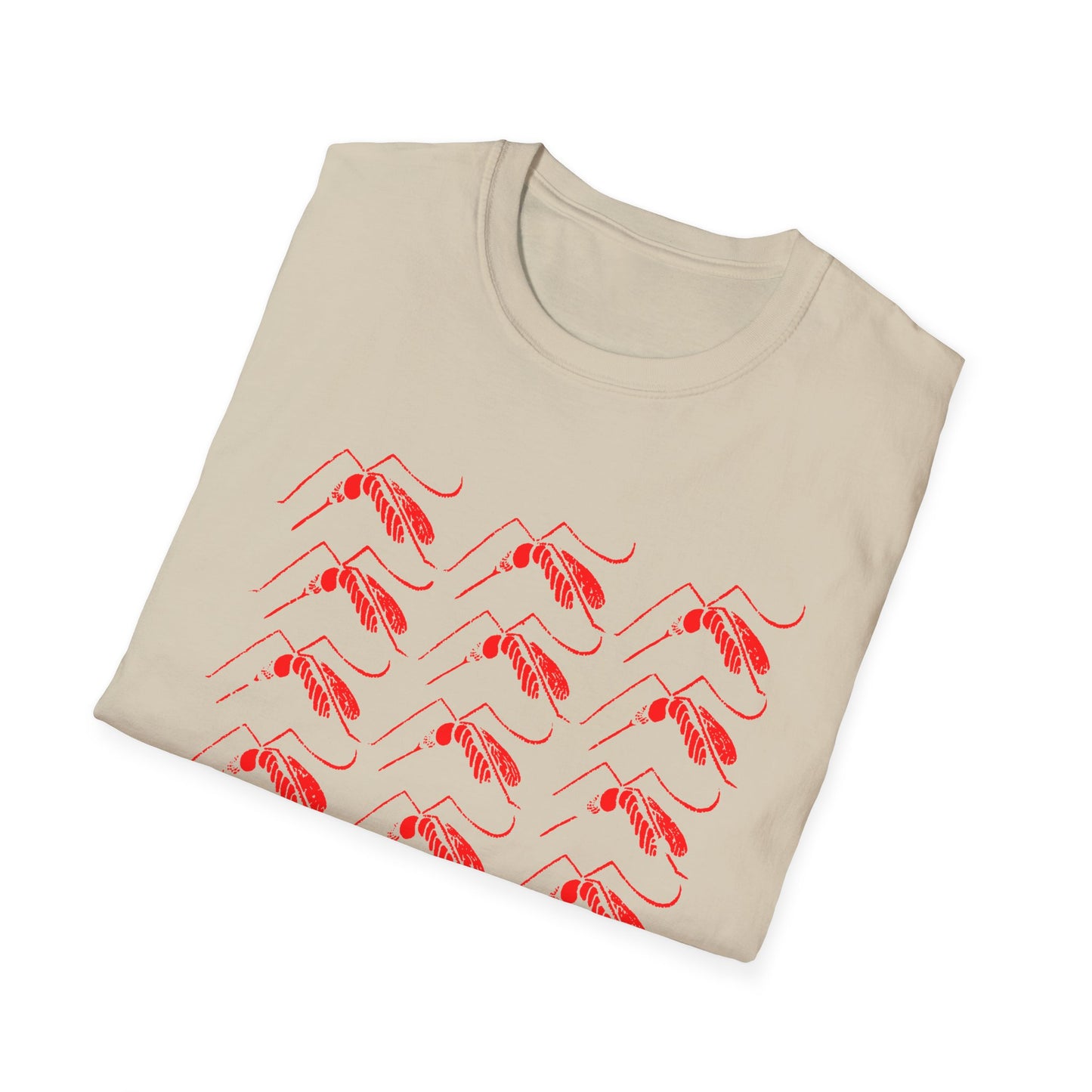 mosquito reproduction red design tshirt