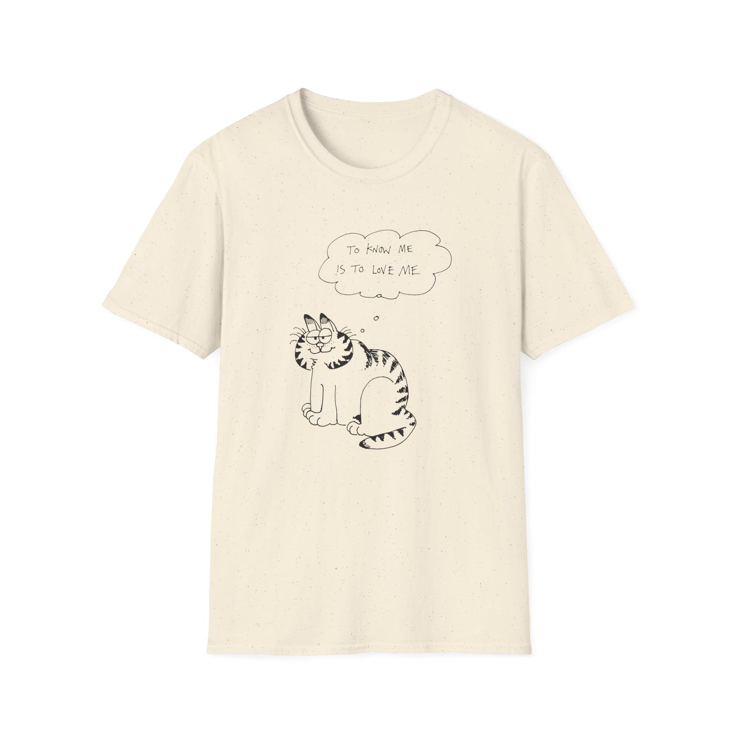 original drawing garfield fan art to know me is to love me tshirt