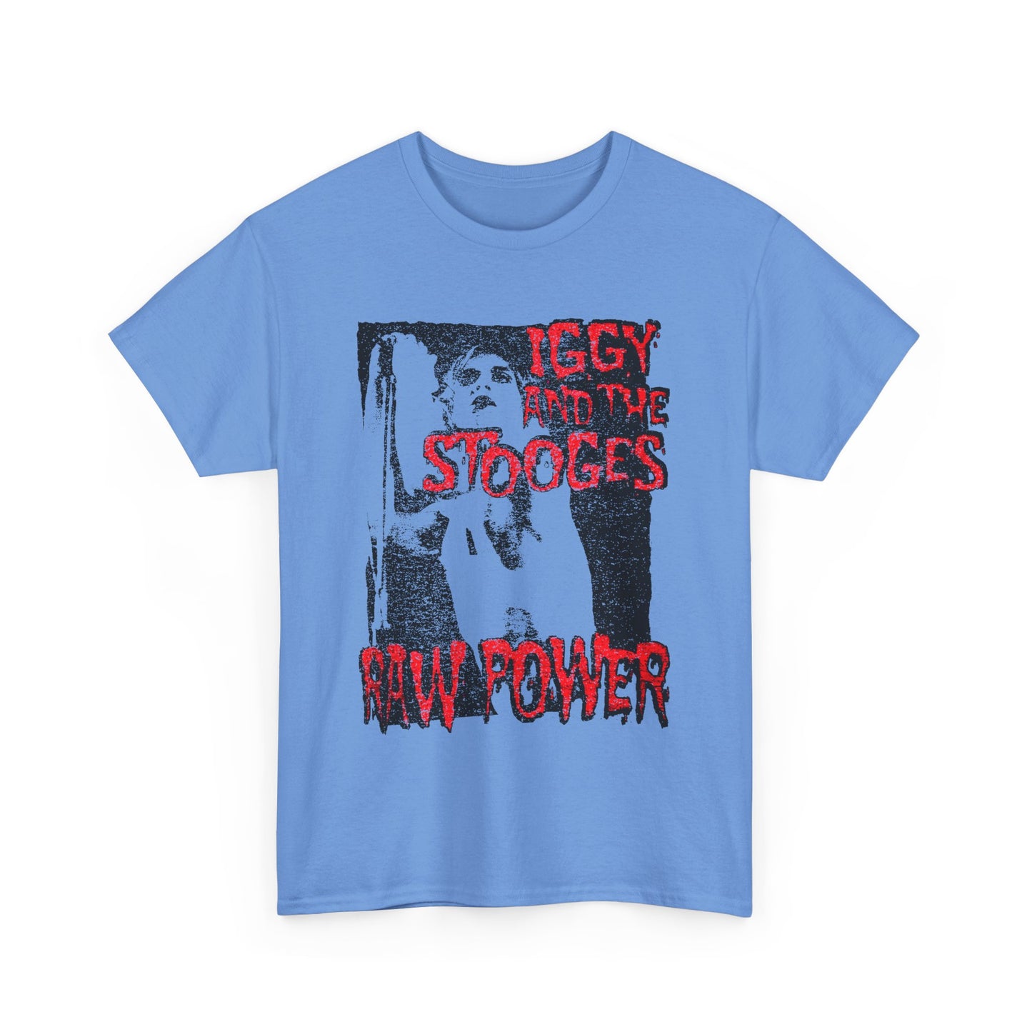vintage iggy and the stooges raw power faded graphic reproduction tshirt