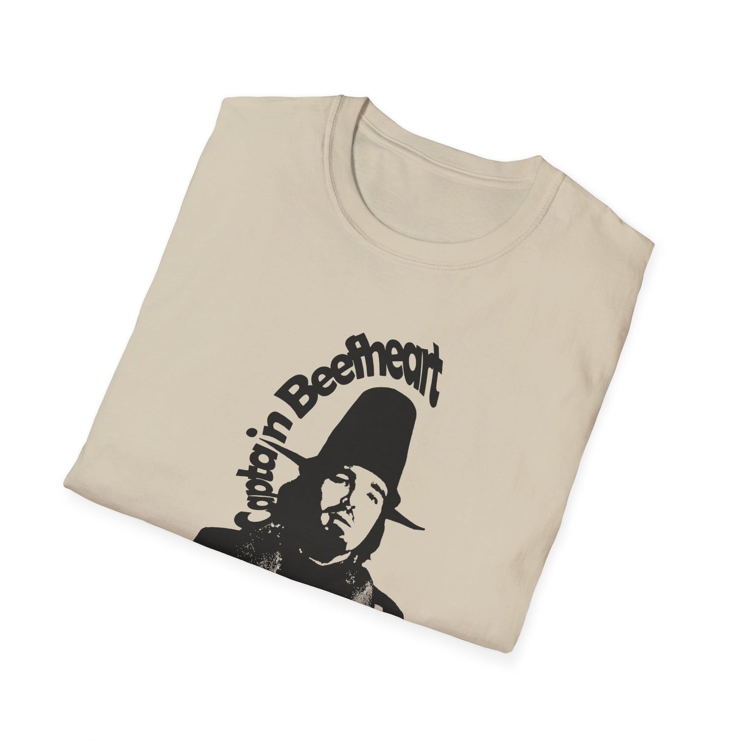 captain beefheart stencil in black tshirt