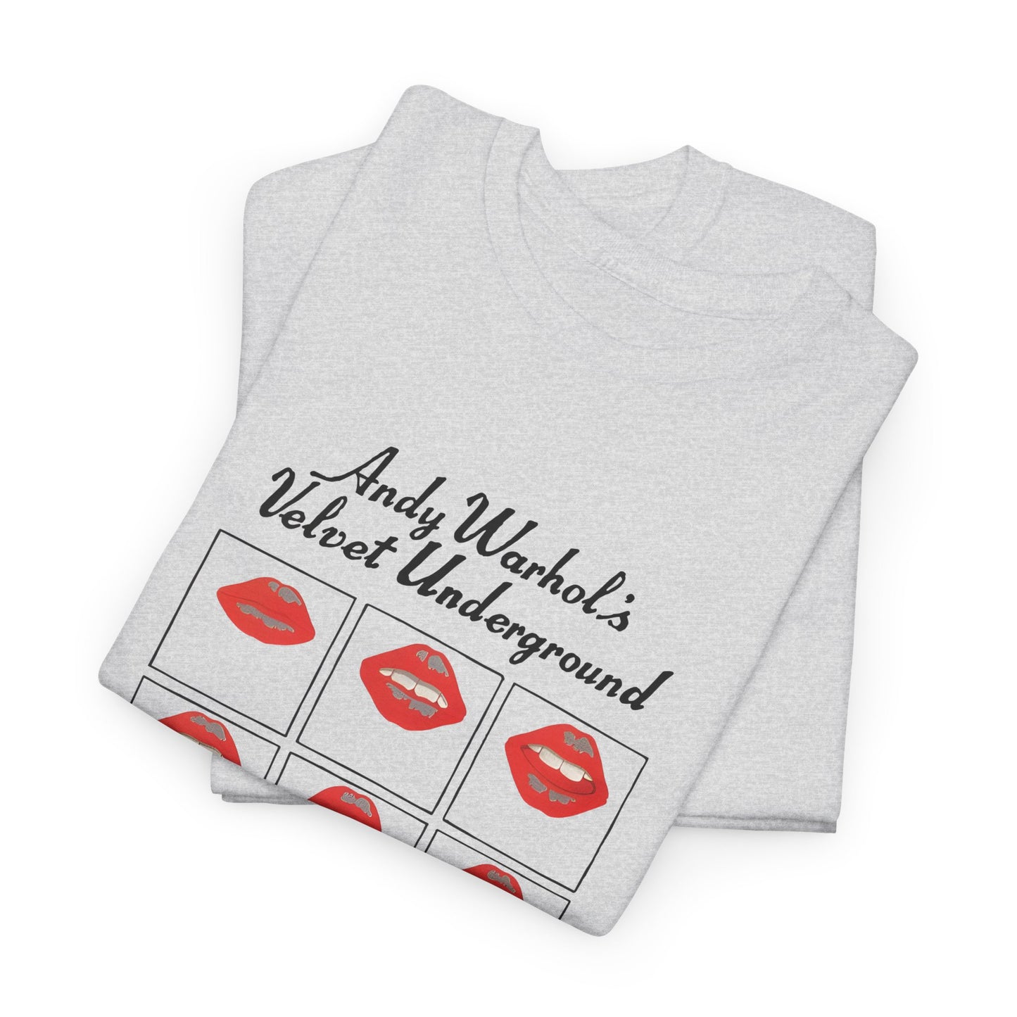 andy warhol's velvet underground featuring nico lips tshirt