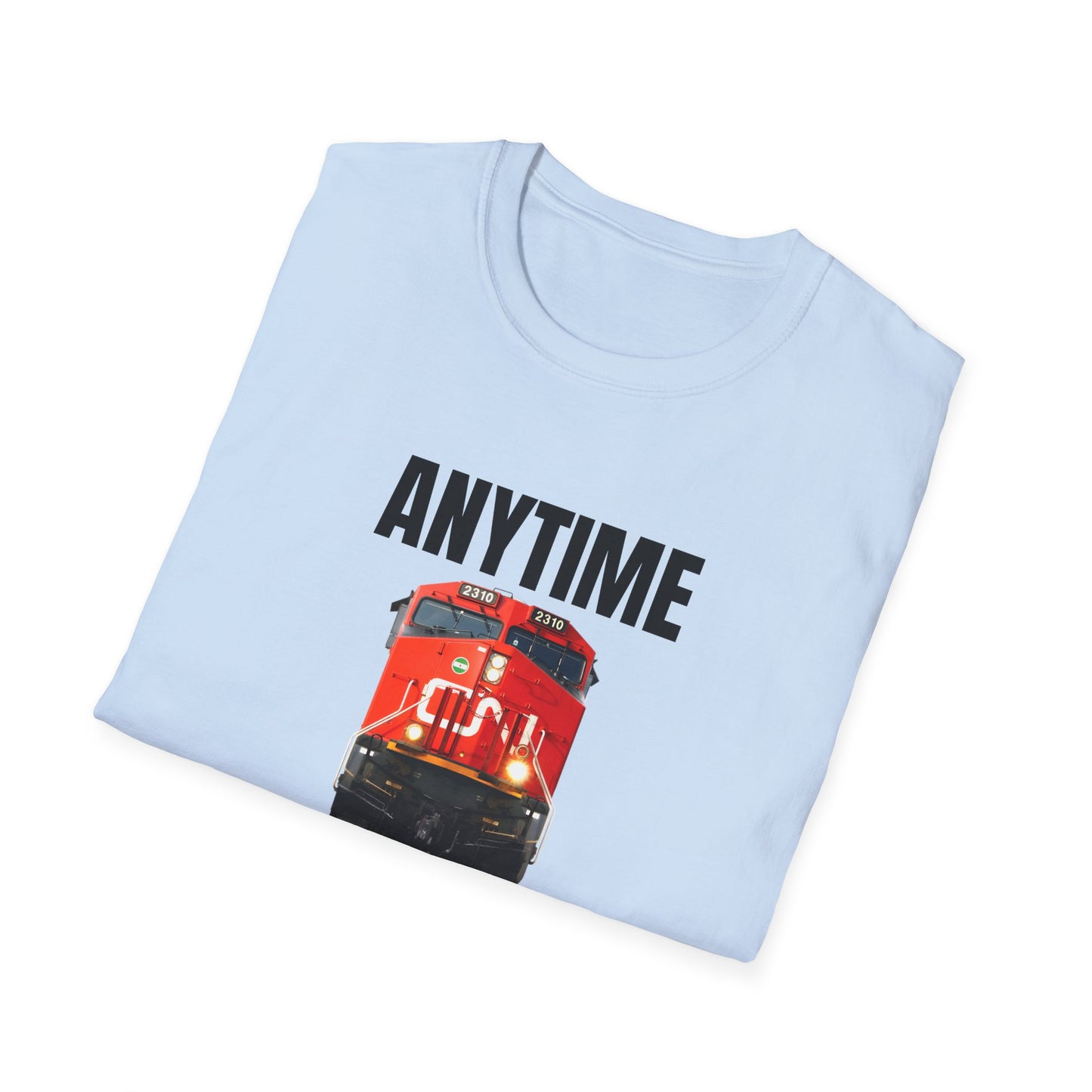 cn rail anytime is train time tshirt